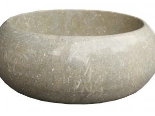 Marble green fossile bowl polish